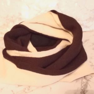 Blu by Trends blue Cream and Brown Infinity Scarf